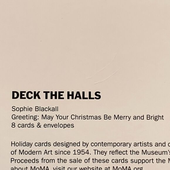 MoMA Pop Up Holiday Cards Deck The Halls 8 Cards Envelopes Modern Art NEW 2016 - Picture 6 of 9